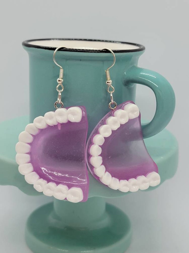 Purple Multi-Color Denture Dangles