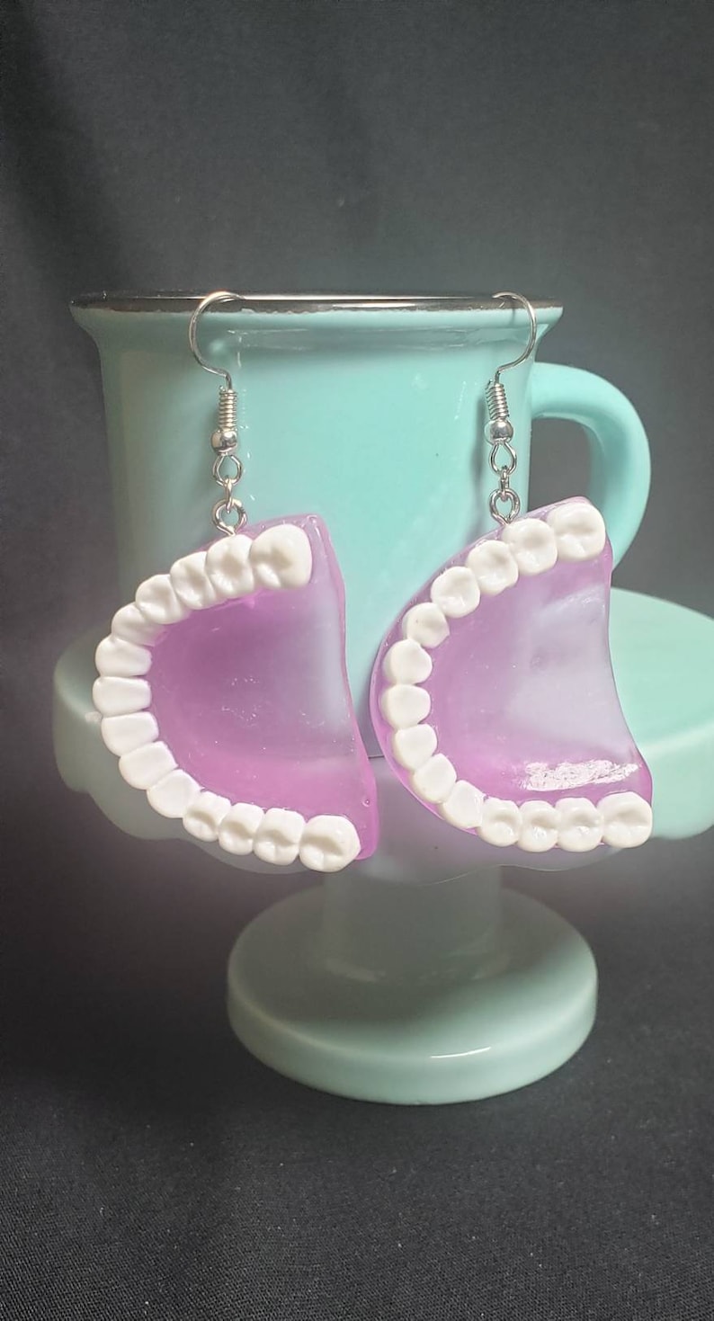 Purple Multi-Color Denture Dangles