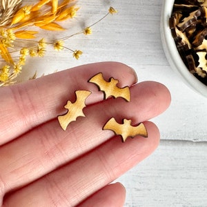 Extra Tiny Wood Bats Cut Outs | DIY Crafts | Tiered Tray Décor | Handmade in U.S.A. - 2 Tablespoons