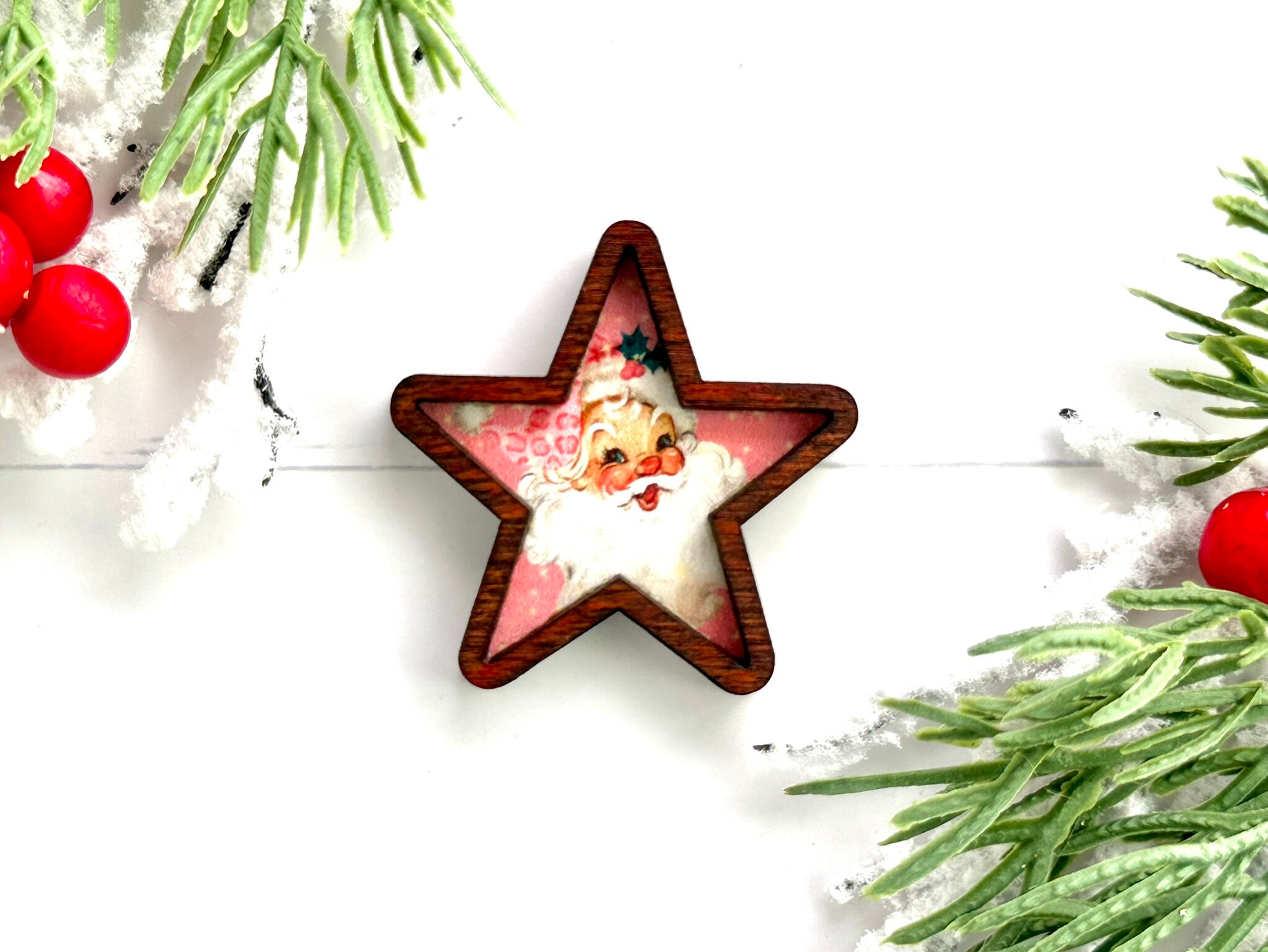 Mini Star Snowflake Ornaments, Set of 4 Christmas Ornaments