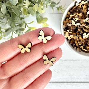 Extra Tiny Wood Butterfly Cut Outs | DIY Crafts | Tiered Tray Décor | Handmade in U.S.A. - 2 Tablespoons
