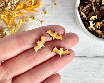 Extra Tiny Wood Bats Cut Outs | DIY Crafts | Tiered Tray Décor | Handmade in U.S.A. - 2 Tablespoons