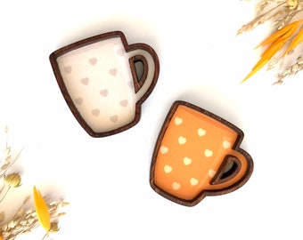 Wood Framed Miniature Sign | Farmhouse Type | Tiered Tray Décor | Handmade in U.S.A. - Extra Mini Fall Mugs With Magnet