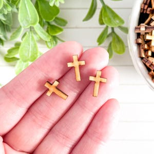 Extra Tiny Wood Cross Cut Outs | DIY Crafts | Tiered Tray Décor | Handmade in U.S.A. - 2 Tablespoons