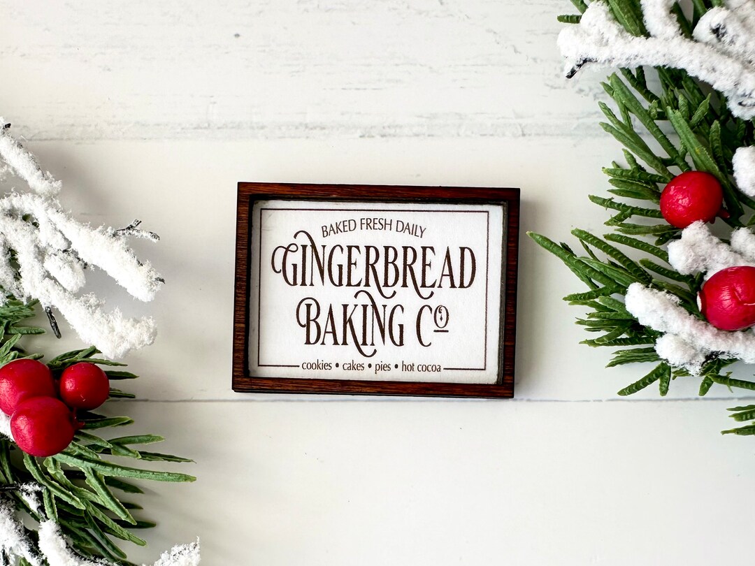 Framed Gingerbread Bakig Sign 15