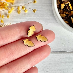 Extra Tiny Wood Leaves Cut Outs | DIY Crafts | Tiered Tray Décor | Handmade in U.S.A. - 2 Tablespoons
