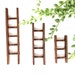 Miniature Wooden Ladder | Farmhouse Style| Tiered Tray Décor | Handmade in U.S.A. | Multiple Size Options image 1