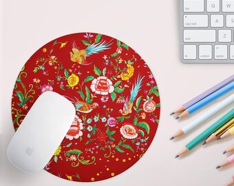 Mousepad Stoks Mousepad Bird Mousepad Cute Birds Black White Mouse pad Friends gift Desk Accessories Mouse mat Square Mouse Pad LLC95