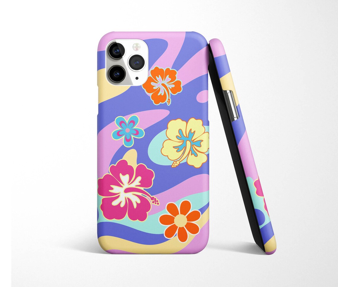 Y2K Style Hawaii Floral Case for Iphone 14 13 12 11 Samsung Etsy