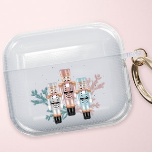 Nutcracker Christmas Clear Airpods Case, Airpods Pro, 3rd Gen, Original, 2nd Gen, Airpods 2, Airpods 3, Airpods Pro, Airpods Case, christmas