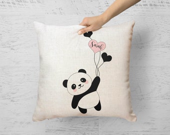 panda throw pillow