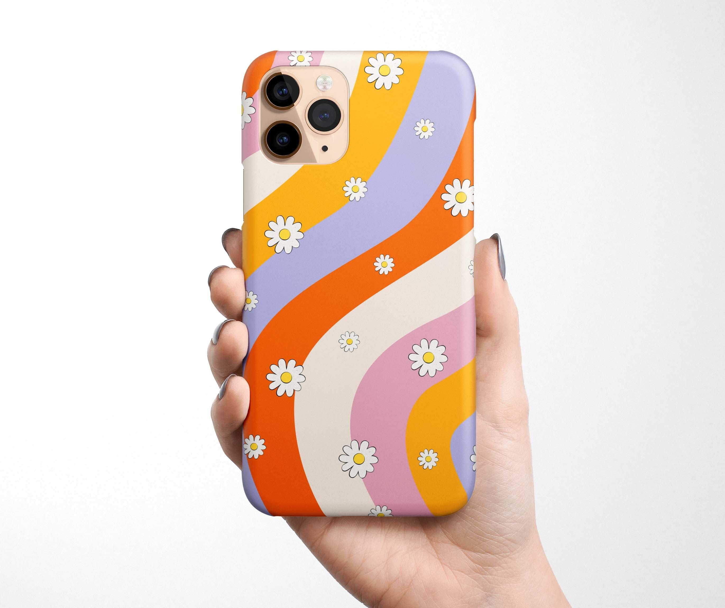 Retro Swirl Rainbow Phone Case iPhone 17e 17 16e 16 15 14 13 12 11
