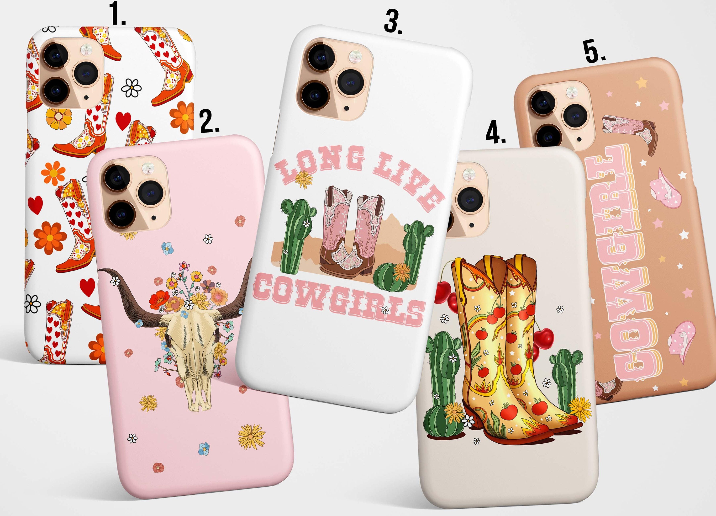 Cowgirl Western Phone Case for iPhone 17e 17 16e 16 15, 14 13, 12