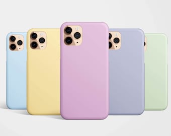 Funda para teléfono Pastel Dreams Color para iPhone 17e, 17, 16e, 16, 15, 14, 13 y 12, MagSafe, Samsung Galaxy S26, S25, S24, S23, S22, Pixel 10, rosa, azul y lavanda.