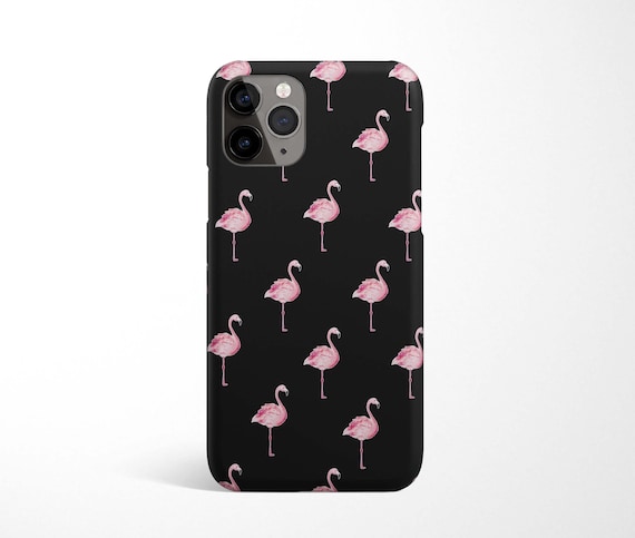 Coque IPhone Rigide Motif Flamant Rose - Pour Plusieurs Modèles (15 à 6), Couleur Blanc, Neuf