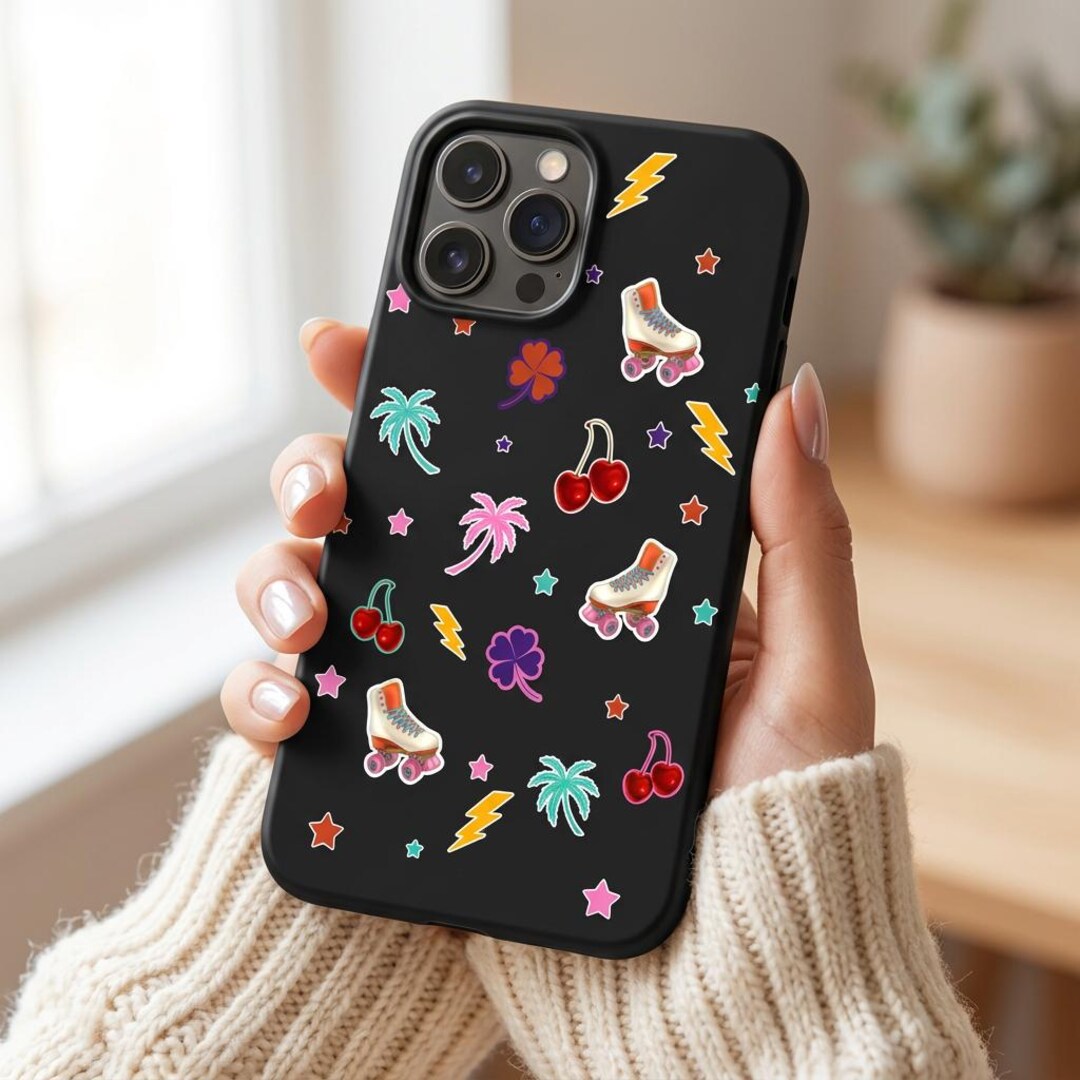 80's Retro Pattern Phone Case iPhone 17e 17 16e 16 15 14 13 12 11