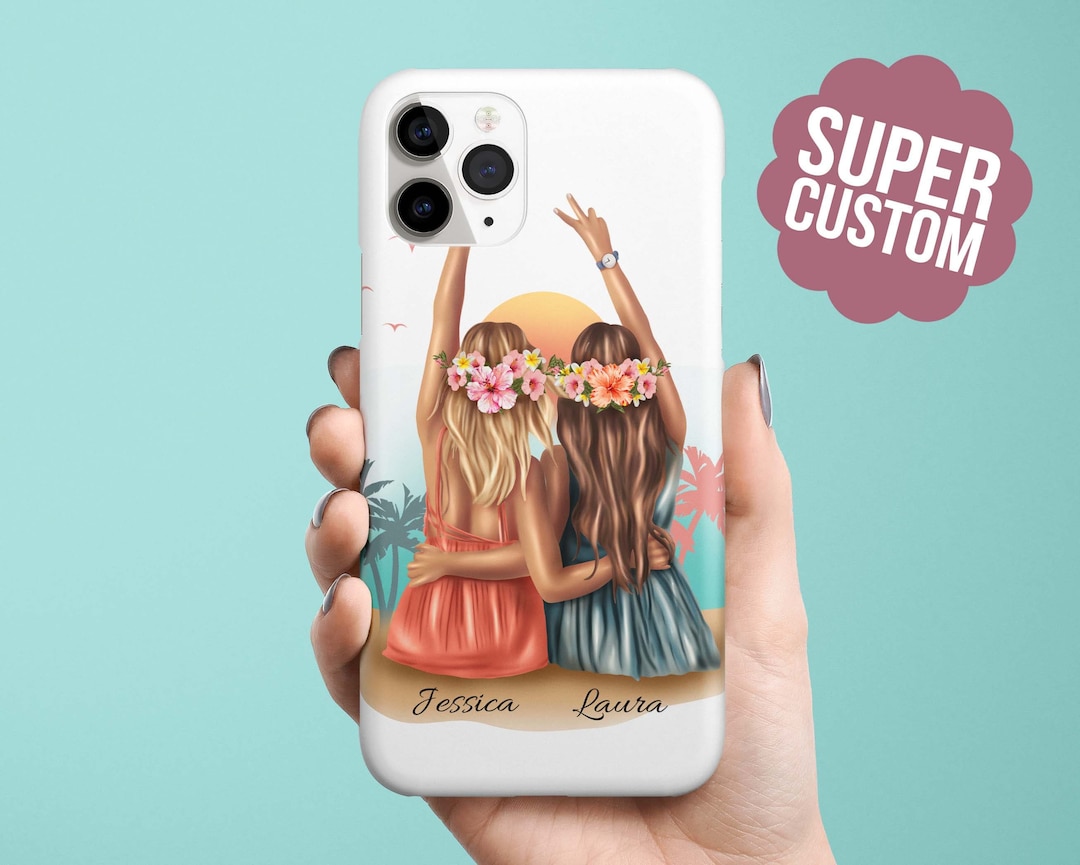 Cute Phone Cases For Bffs Super Custom BFF Summer Phone Case For