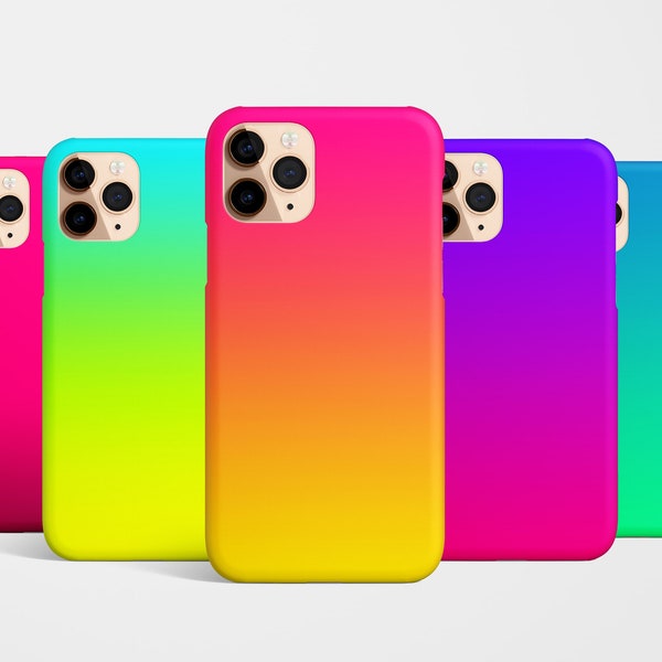 Funda de teléfono de color brillante para iPhone 17e, 17, 16e, 16, 15, 14, 13 y 12 con MagSafe para Samsung Galaxy S26, S25, S24, S23 y S22, Google Pixel 10, rosa, azul y amarillo, regalo