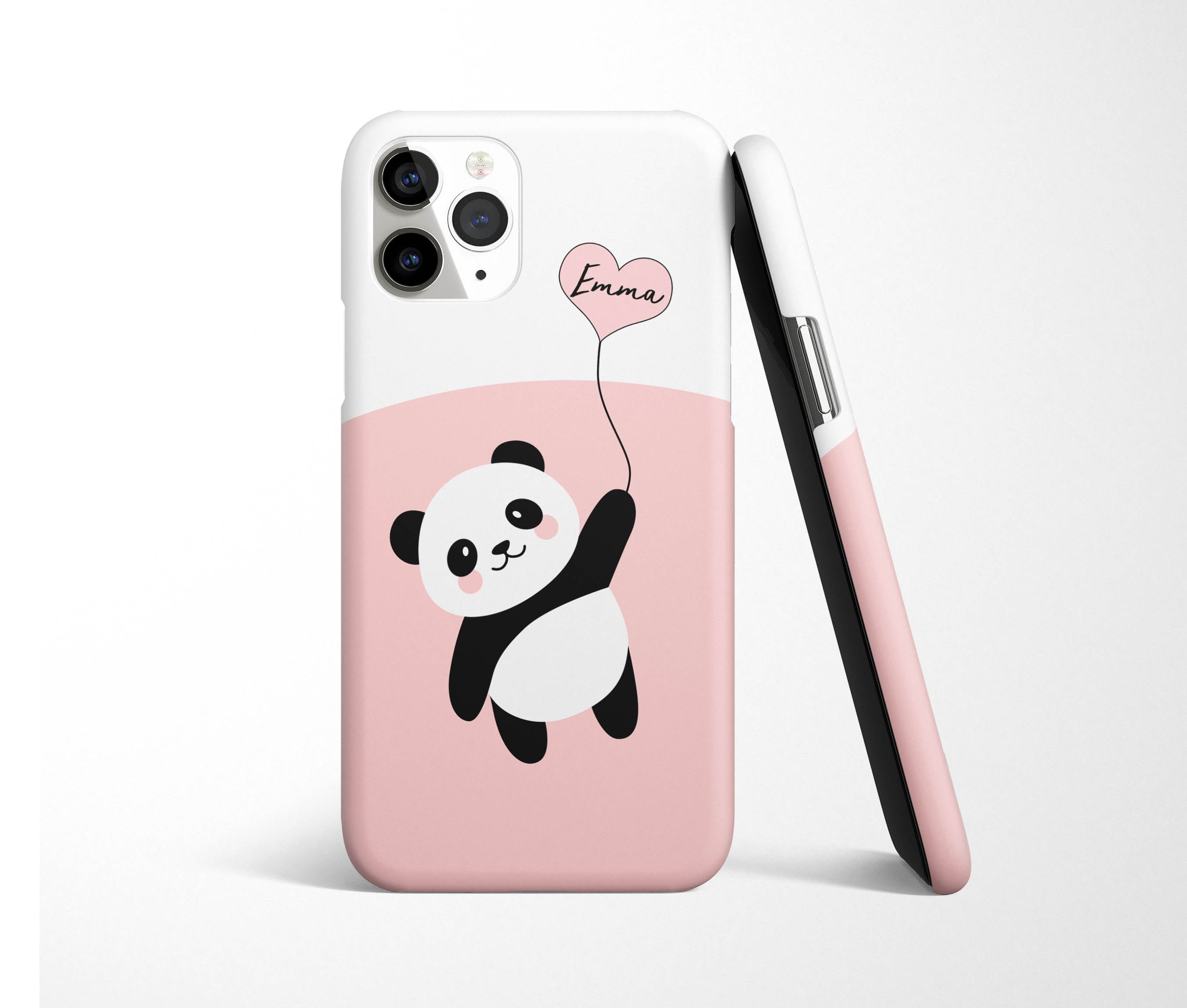 Personalized Panda Phone Case for iPhone 15 14 13 12 11 XR XS 8