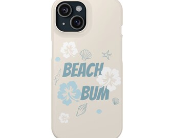 Etui na telefon Beach Bum iPhone 17e 17 16e 16 15 14 13 12 11 MagSafe Samsung Galaxy S26 S25 S24 S23 S22 Pixel 10 9 tropikalny prezent na plażę z muszlą morską