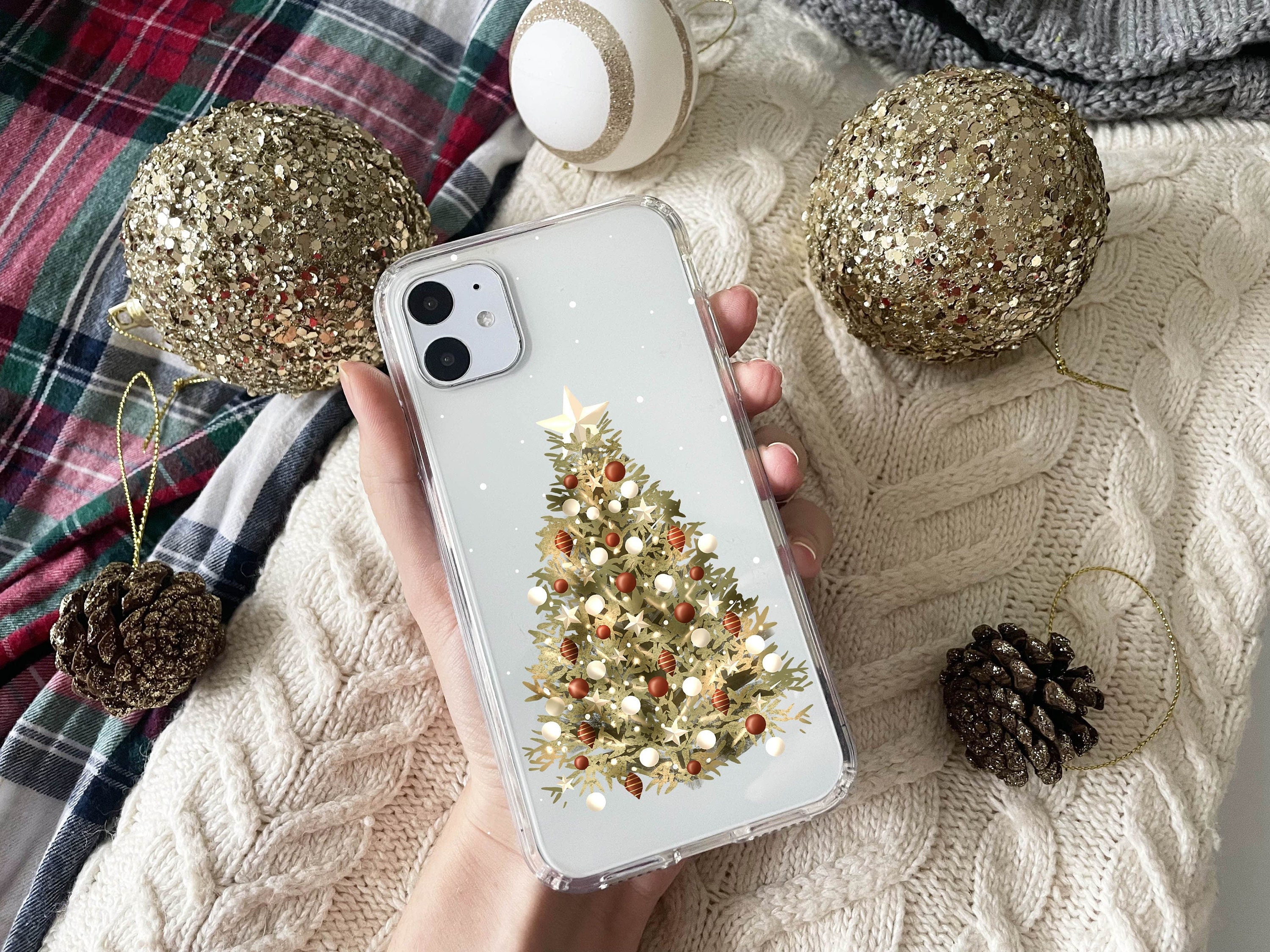 Christmas Tree Phone Case for iPhone 17e 17 16e 16 15 14 13 12 11 ...