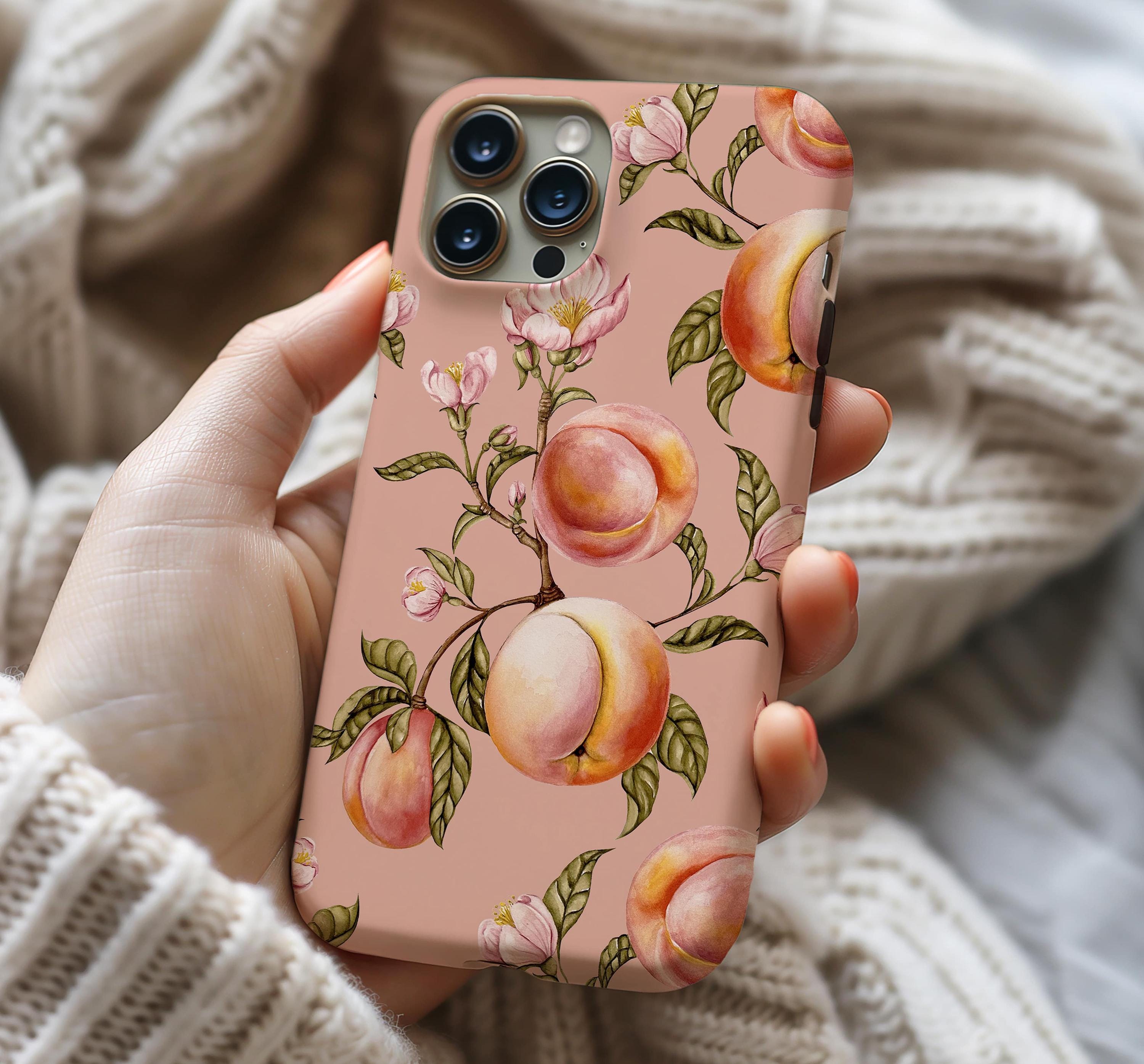 Peach Phone Case iPhone 17e 17 16e 16 15 14 13 12 11 Magsafe