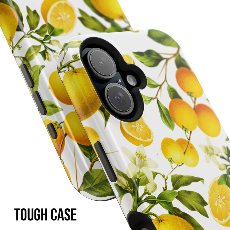Lemon Phone Case for iPhone 17e 17 16e 16 15 14 13 12 11, Samsung Galaxy S26 S25 S24 S23 S22, S21, S20, Note Summer, Lemonade fruit flower image 6