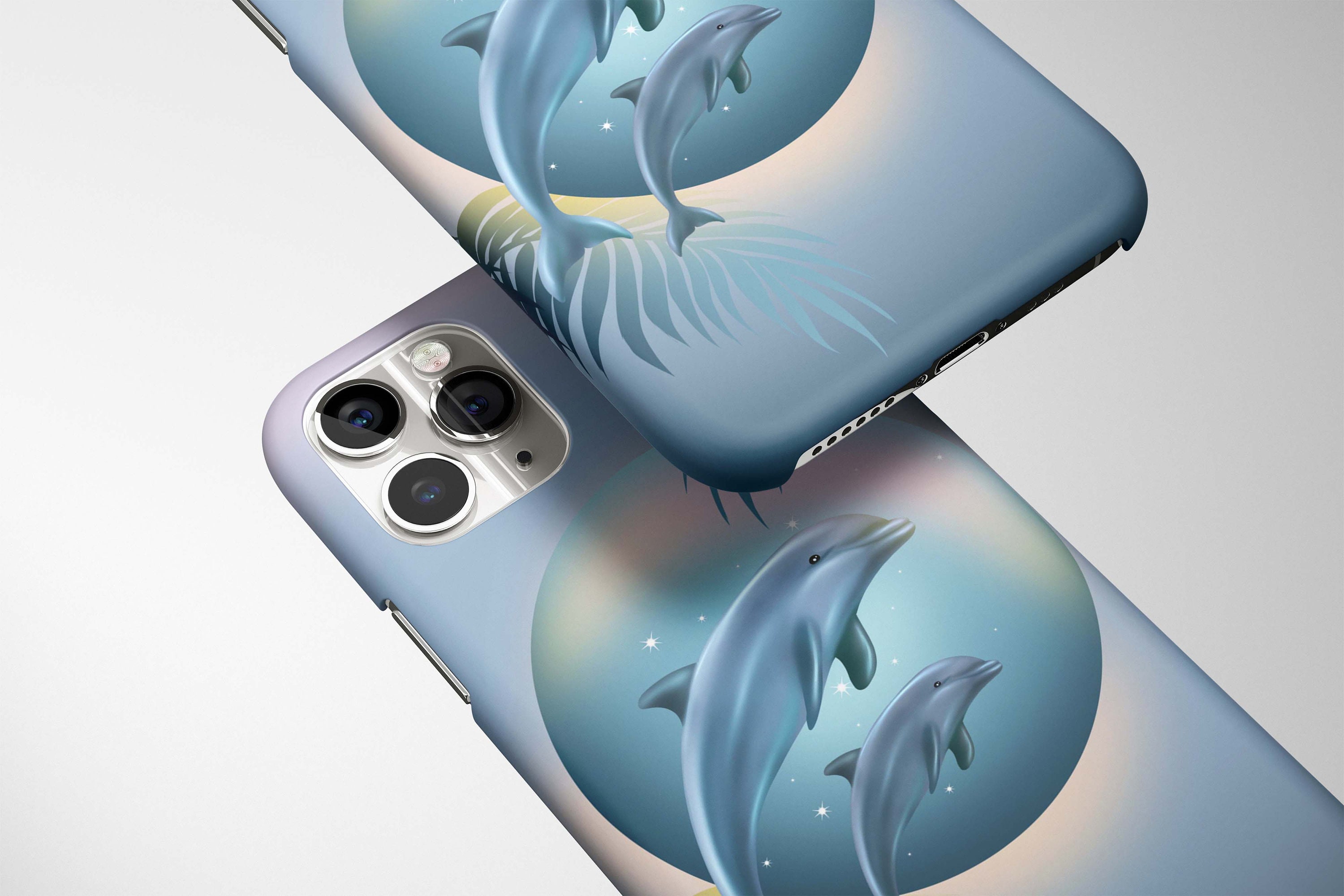 Society6 iPhone4/4S,5用 Dolphins by Belle13 Dolphin iPhone Case, Relaxing Ocean Wave Tough Cell Phone