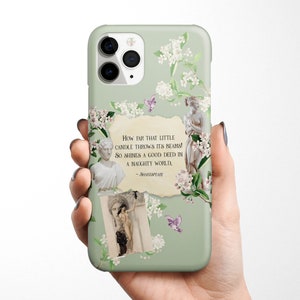 Shakespeare Zitat Handyhülle für iPhone 17e 17 16e 16 15 14 13 12 11 MagSafe Samsung Galaxy S26 S25 S24 S23 S22 Google Pixel 10 Geschenkidee