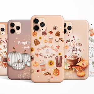 Autumn Pumpkin Quote Phone Case for iPhone 15 14 13 12 11 Samsung Galaxy S24 S23 S22 Google Pixel 8 7 case pumpkin patch pumpkin spice, fall