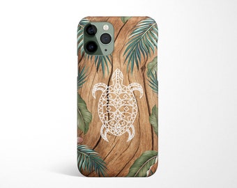 Turtle Phone Case available for iPhone 16e 16 15 14 13 12 11 XR XS 8 Samsung Galaxy S25 S24 S23 S22 S21, S20 Sealife, Ocean, Tribal, Animal