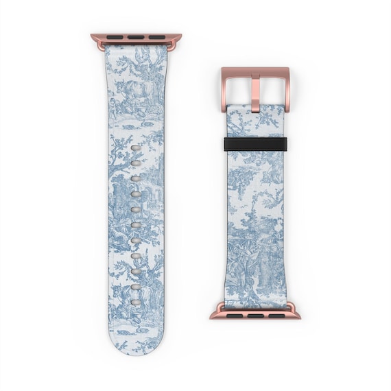Pink & Light Blue Patterned Replacement Watch Band Interchangeable Watch set 10 interchangeable cloth bands  main image 3