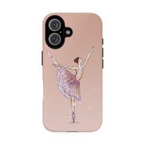 Balett Mobilskal iPhone 17e 17 16e 16 15 14 13 12 MagSafe Samsung Galaxy S26 S25 S24 S23 S22 Google Pixel 10 Skal Ballerina Presentidé Flickigt