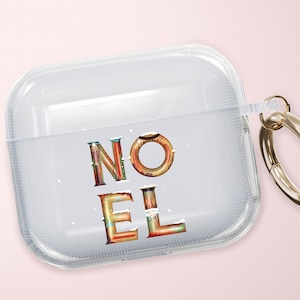 Noel Christmas Clear Airpods Case, Airpods Pro, 3rd Gen, Original, 2nd Gen, Airpods 2, Airpods 3, Airpods Pro, Airpods Case, christmas
