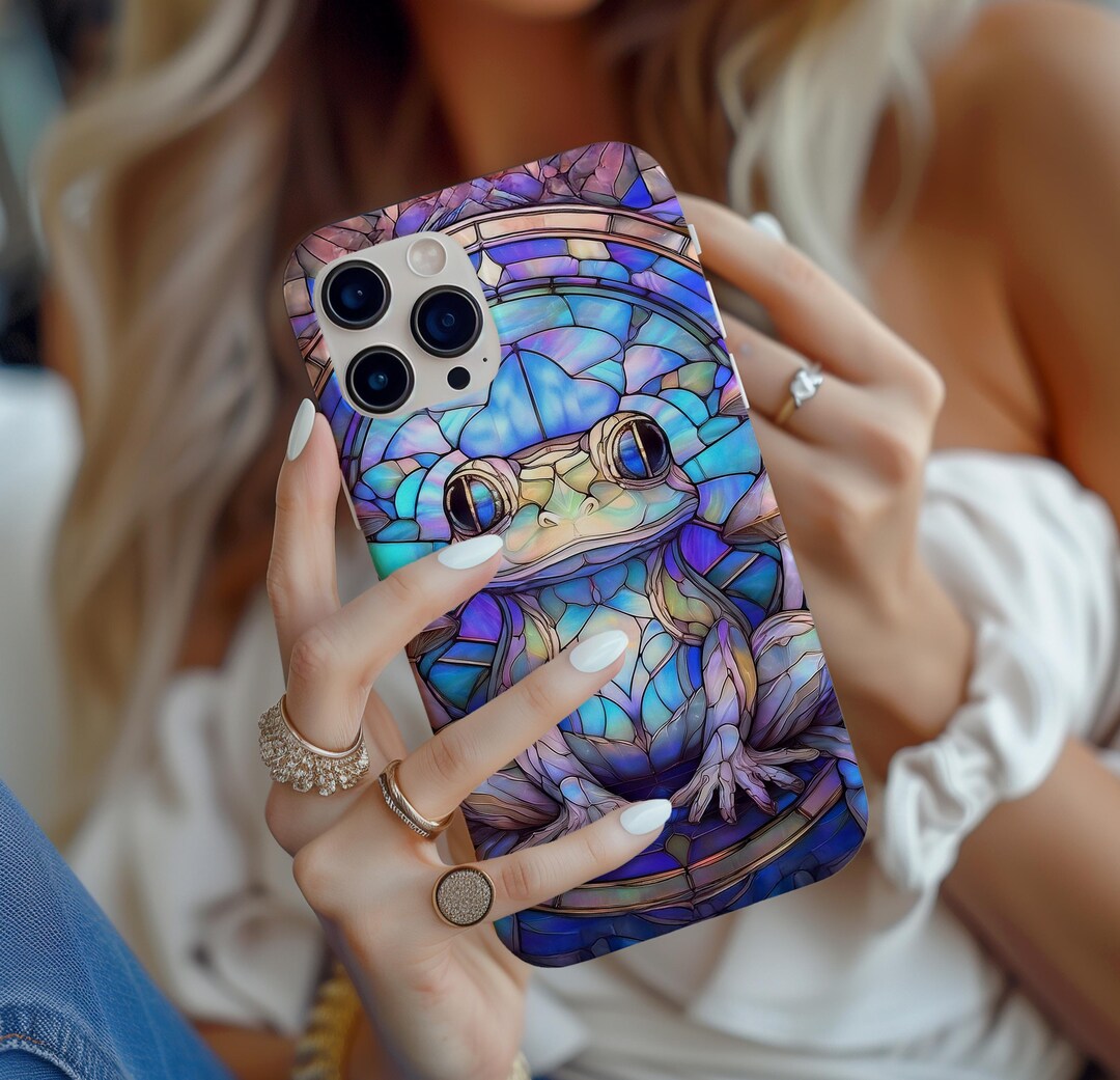 Stained Glass Frog Aesthetic Phone Case iPhone 17e 17 16e 16 15 14 13 ...