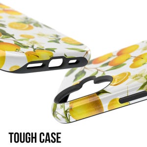 Lemon Phone Case for iPhone 17e 17 16e 16 15 14 13 12 11, Samsung Galaxy S26 S25 S24 S23 S22, S21, S20, Note Summer, Lemonade fruit flower image 5