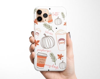 Autumn Mix Phone Case for iPhone 15 14 14 Pro Max 13 12 11 XS Max, Samsung Galaxy S24 S23 Ultra S22, S21, S20 halloween, autumn, latte, fall