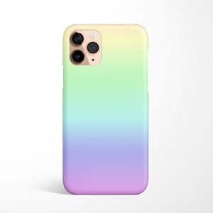 Rainbow Phone Case for iPhone 16e 16 15 14, 13, 12, 11 Samsung Galaxy S25 S24 S23 S22 S21, S20 Ultra, Note 20 Ultra,  Ombre phone case gift