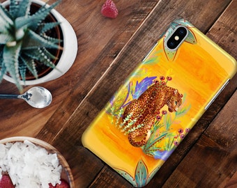 Funda para teléfono con estampado de leopardo y jungla para iPhone 17e 17 16e 16 15 14 13 12 11 XR XS Samsung Galaxy S26 S25 S24 S23 S22 S21, S20 jaguar, regalo tropical