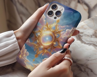 Magical Sun Celestial Aesthetic Phone Case iPhone 17e 17 16e 16 15 14 13 12 11 MagSafe Samsung Galaxy S26 S25 S24 S23 Google Pixel 10 Gift