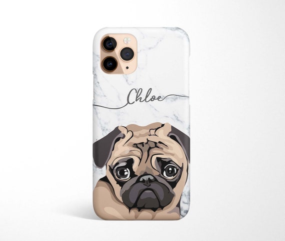 Pug Phone Case Wallet - Cartoon Black Pug Pug Phone Case Wallet - Cartoon Black Pug
