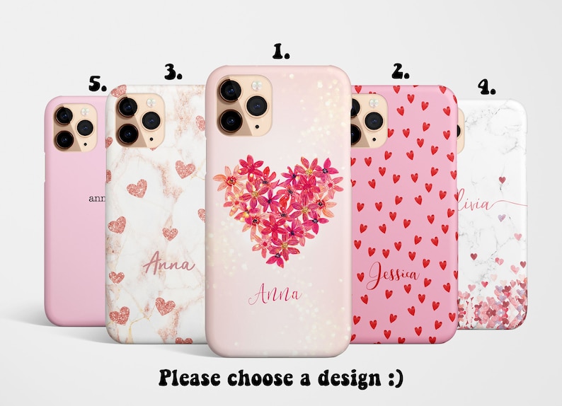Jls Monogram Custom Name Heart Phone Case iPhone 18 17e 17 16e 16 15 14 13 12 ...