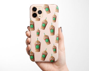 Ice Coffee Latte Case for iPhone 15 14 13 12 11, 11 Pro, XS Max, XR, Samsung Galaxy S24 S23 S22 21 Plus, S20, S10  Frappuccino, for her