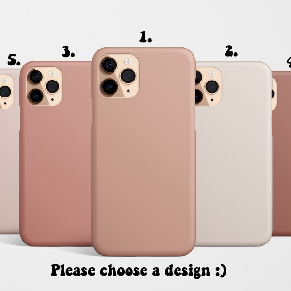 Nude Blush Phone Case available for iPhone 15 14, 14 Pro Max 13, 12, 11 Samsung Galaxy S24 S23 S22 S21 Google PIxel 7 6 MagSafe Color classy