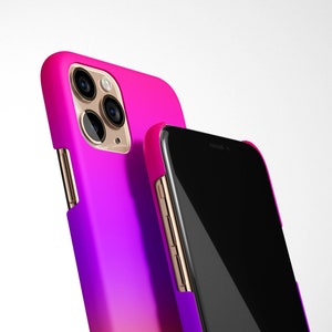 Custodia per telefono sfumata rosa gialla viola per iPhone 17e 17 16e 16 15 14 13 12 11 Samsung Galaxy S26 S25 S24 S23 S22 S21 Note 20 regalo per lei immagine 2