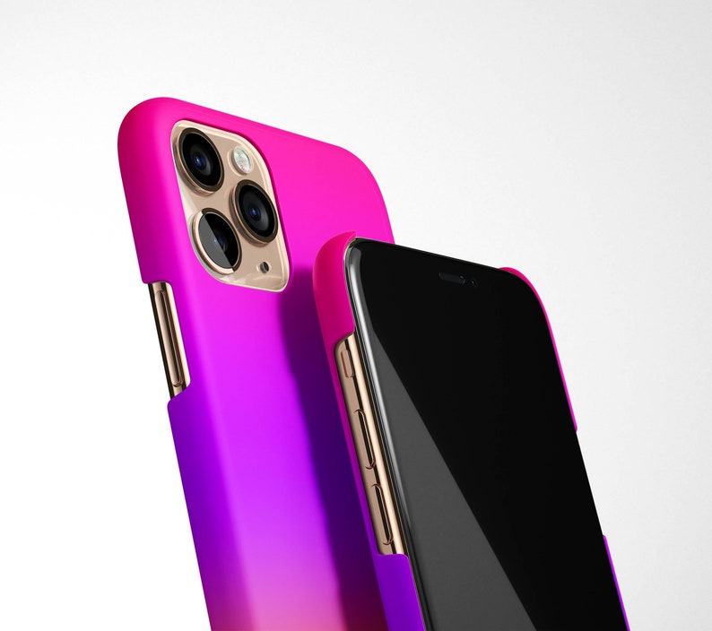 Custodia per telefono sfumata rosa gialla viola per iPhone 17e 17 16e 16 15 14 13 12 11 Samsung Galaxy S26 S25 S24 S23 S22 S21 Note 20 regalo per lei immagine 2