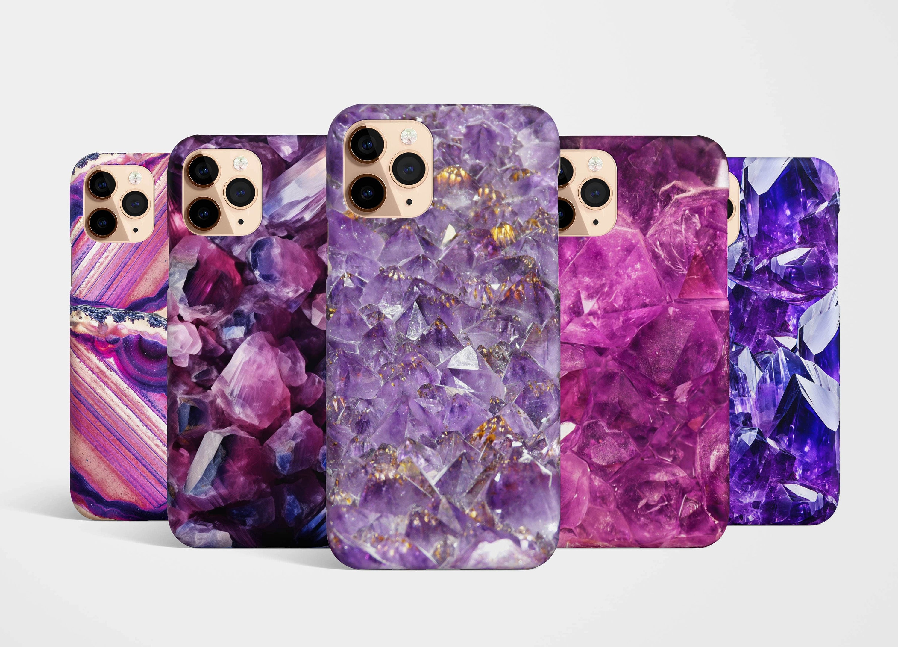 Amethyst Crystal Phone Case iPhone 17e 17 16e 16 15 14 13 12, 11