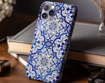 Bohemian Tile Phone Case iPhone 17e 17 16e 16 15 14 13 12 11 MagSafe Samsung S26 S25 S24 S23 S22 S21 Pixel 10 9 mosaic vintage gift idea