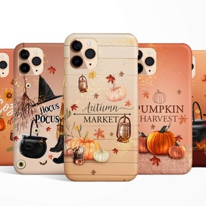Halloween Phone Case iPhone 16e 16 15 14 13 12 11 Samsung Galaxy S25 S24 S23 S22 S21 Google Pixel 9 which phone case autumn fall quote case