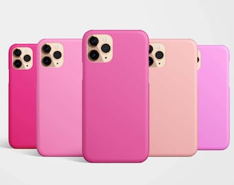 Custodia per telefono color rosa per iPhone 17e 17 16e 16 15 14 13 12 11 MagSafe Samsung Galaxy S26 S25 S24 S23 S22 Google PIxel 10 color fucsia regalo